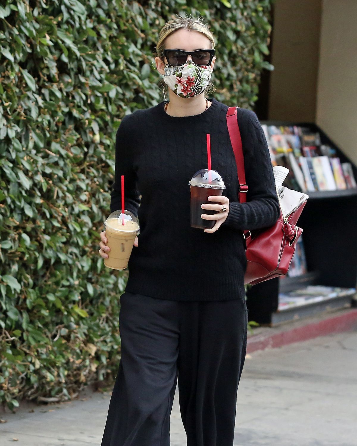 EMMA ROBERTS Out for Coffee in Los Angeles 06/05/2020 – HawtCelebs