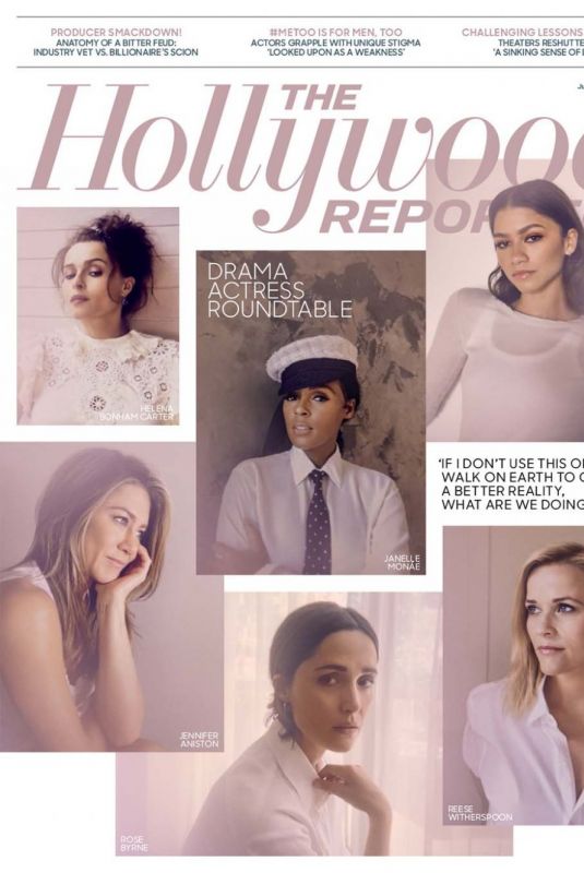 JENNIFER ANISTON, HELENA BONHAM CARTER, ZENDAYA and REESE WITHERSPOON in The Hollywood Reporter, June 2020