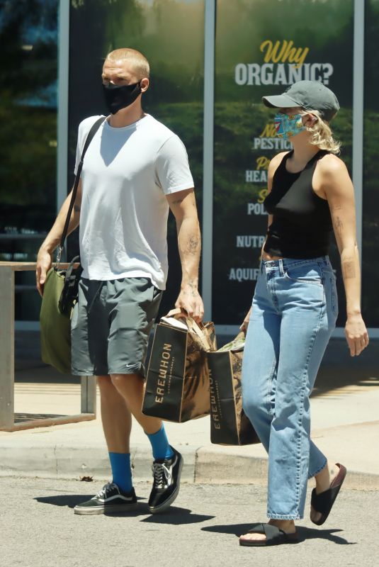 MILEY CYRUS and Cody Simpson Out Shopping in Calabasas 06/09/2020