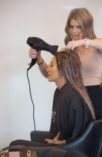 STACEY HAMPTON at a Hair Salon in Adelaide 06/17/2020