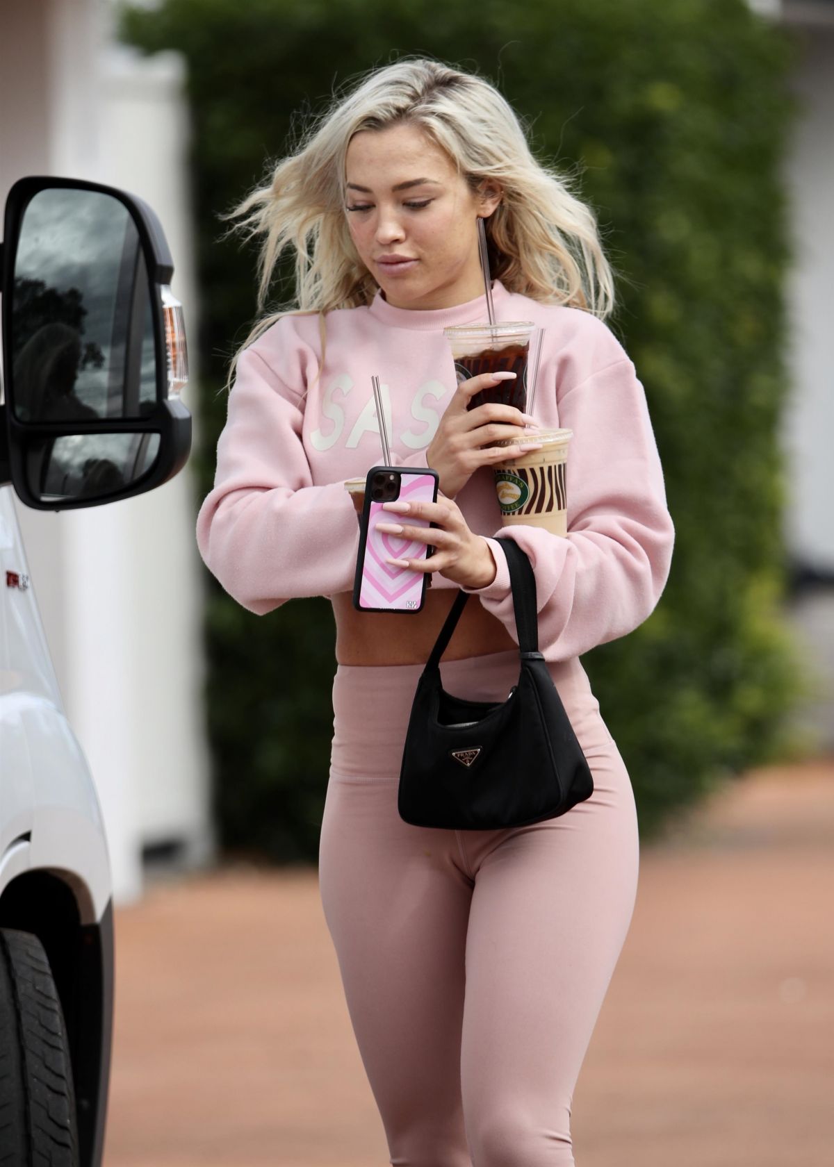 Tammy Hembrow In Tights At A Gas Station In Gold Coast 06302020