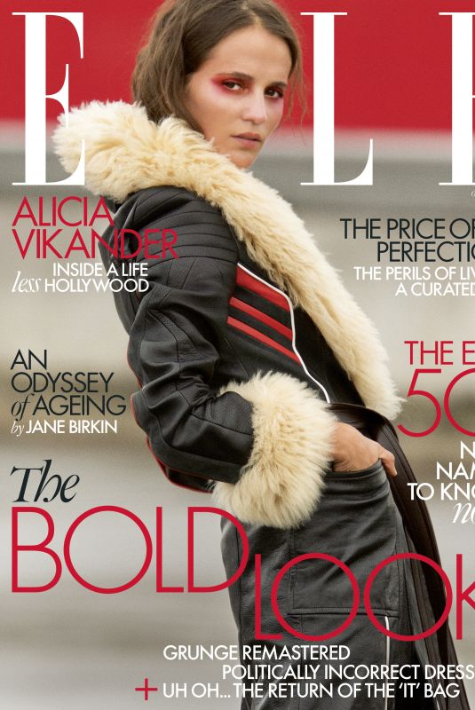 ALICIA VIKANDER for Elle Magazine, October 2020