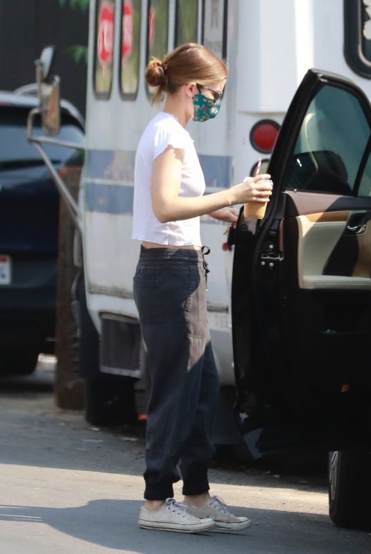 KATE MARA Out for Coffee in Glendale 08/21/2020
