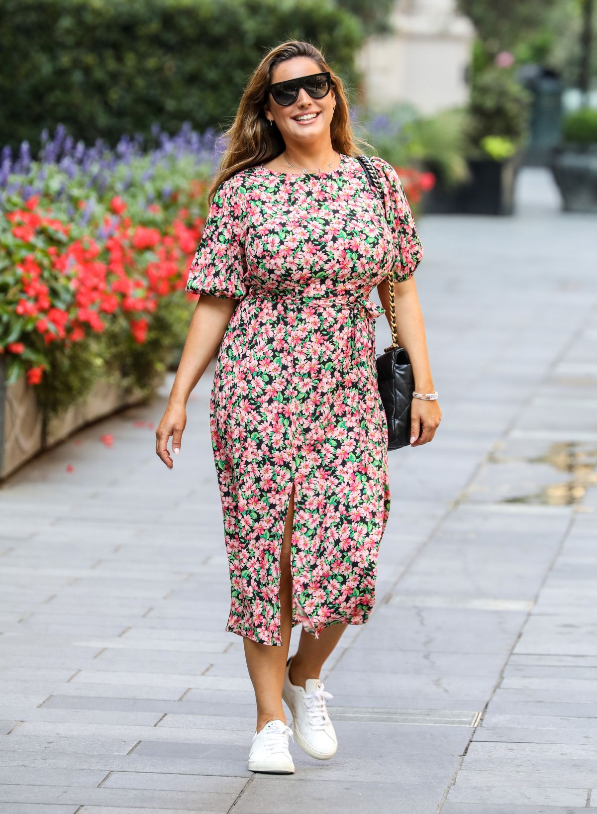 KELLY BROOK in a Floral Summer Dress Leaves Global Radio in London 08 ...