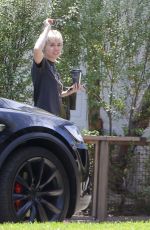 MILEY CYRUS Out and About in Calabasas 08/13/2020