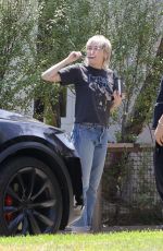 MILEY CYRUS Out and About in Calabasas 08/13/2020