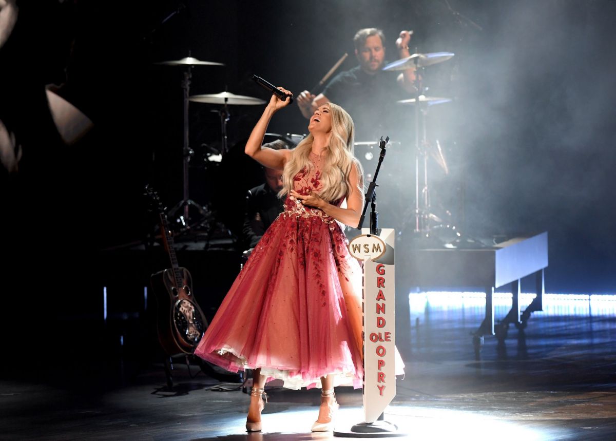 CARRIE UNDERWOOD Performs at 55th Academy of Country Music Awards at
