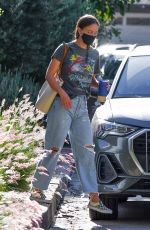 OLIVIA WILDE in Ripped Denim Out in Los Angeles 09/30/2020