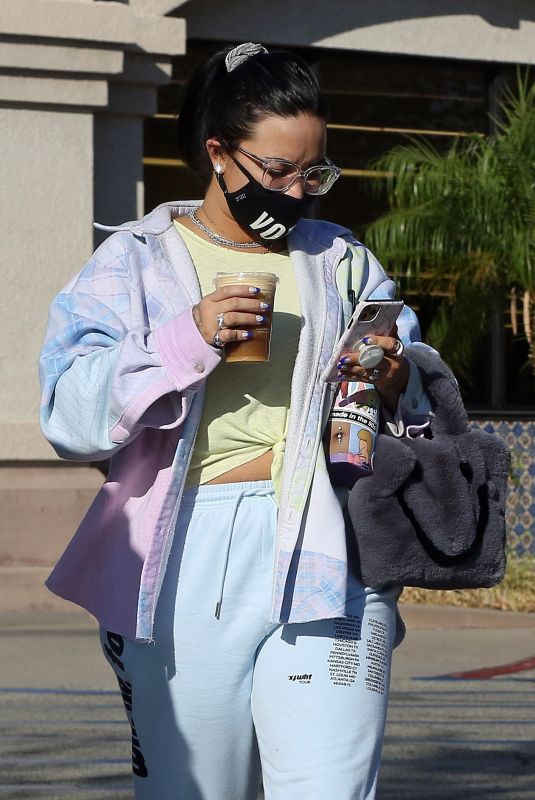 DEMI LOVATO Out and About in Los Angeles 10/13/2020