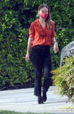 OLIVIA WILDE Out and About in Los Angeles 10/08/2020