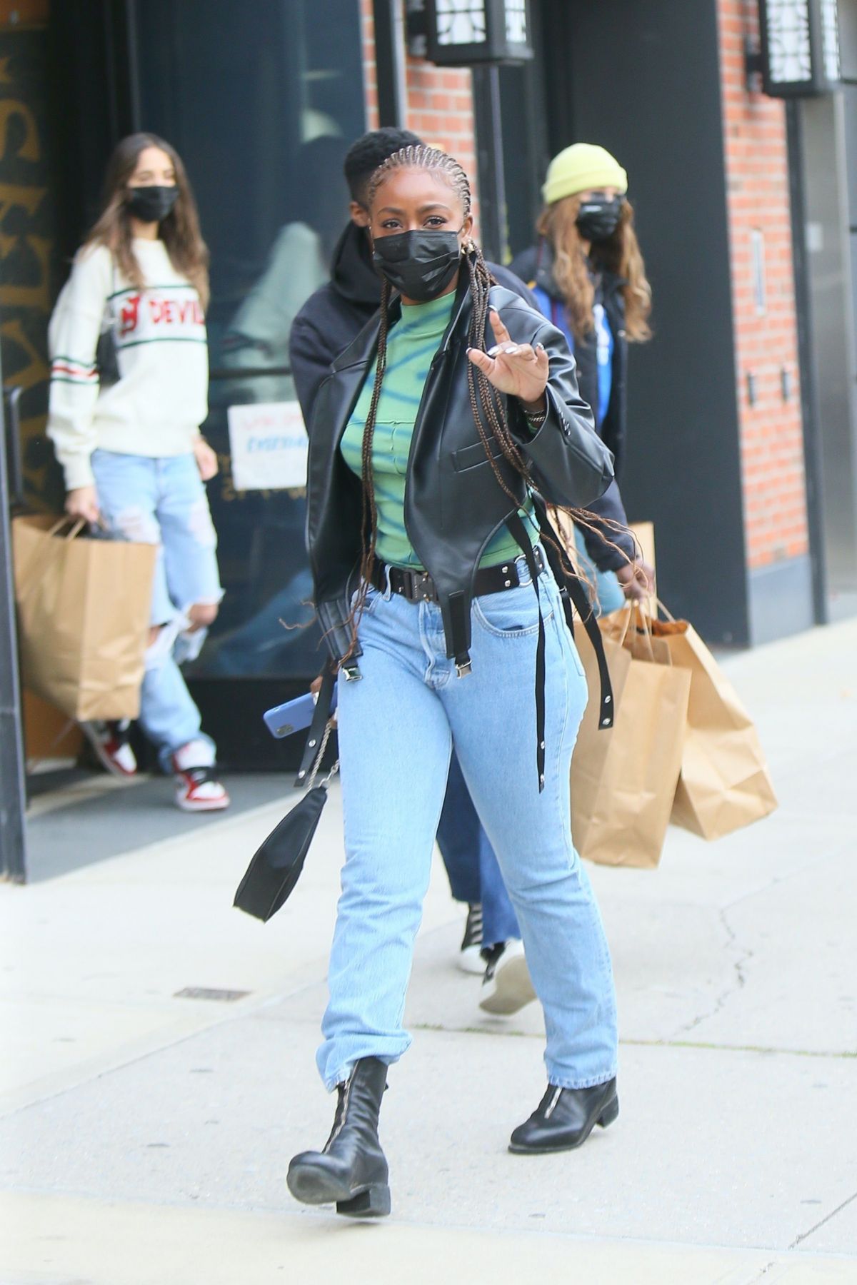BELLA HADID and JUSTINE SKYE Out Shopping in New York 11/17/2020 ...
