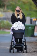 SOPHIE TURNER Out with Daughter Willa in Los Angeles 11/17/2020