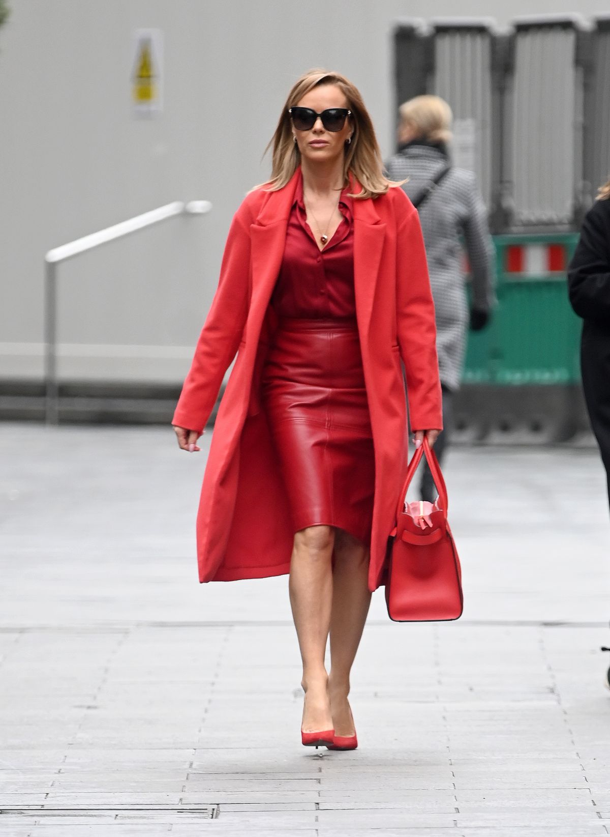 AMANDA HOLDEN All in Red at Global Radio in London 12/09/2020 – HawtCelebs