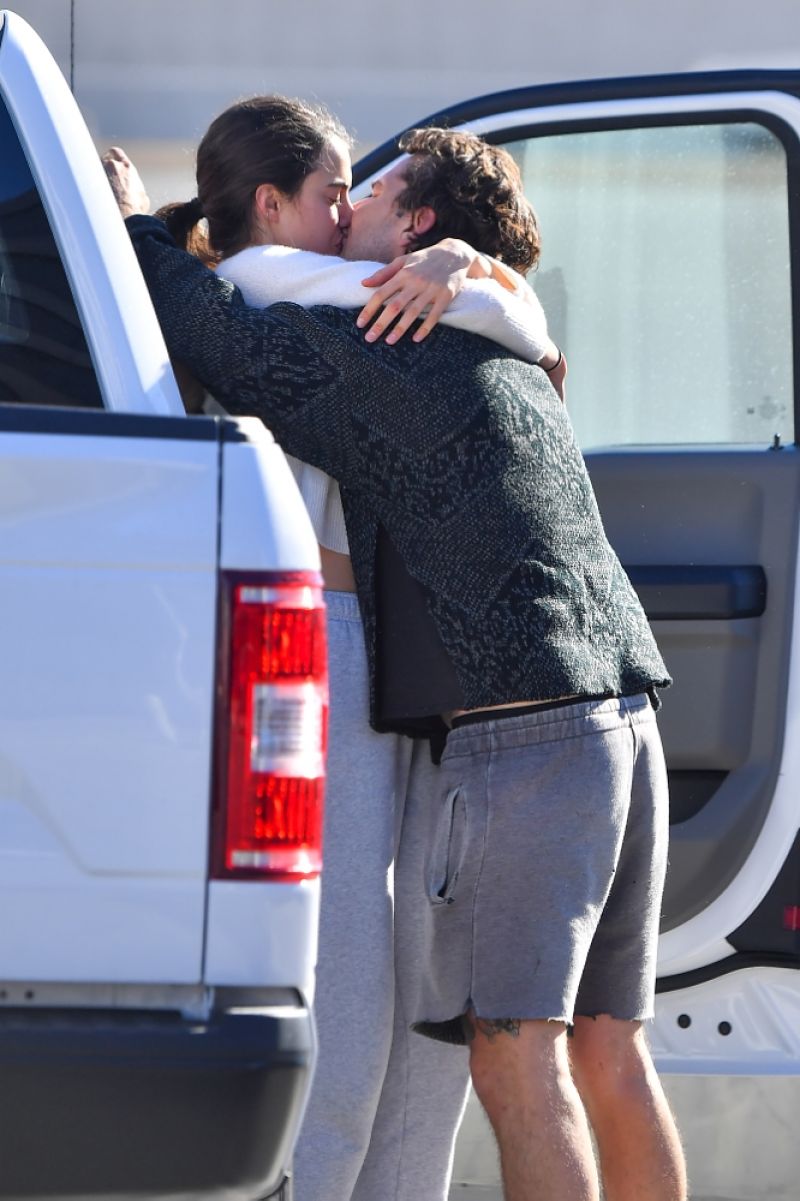 Margaret Qualley And Shia Labeouf Out Kissing At Lax Airport 12 19 2020 Hawtcelebs