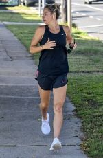 CANDICE WARNER Out Jogging in Maroubra 01/11/2021