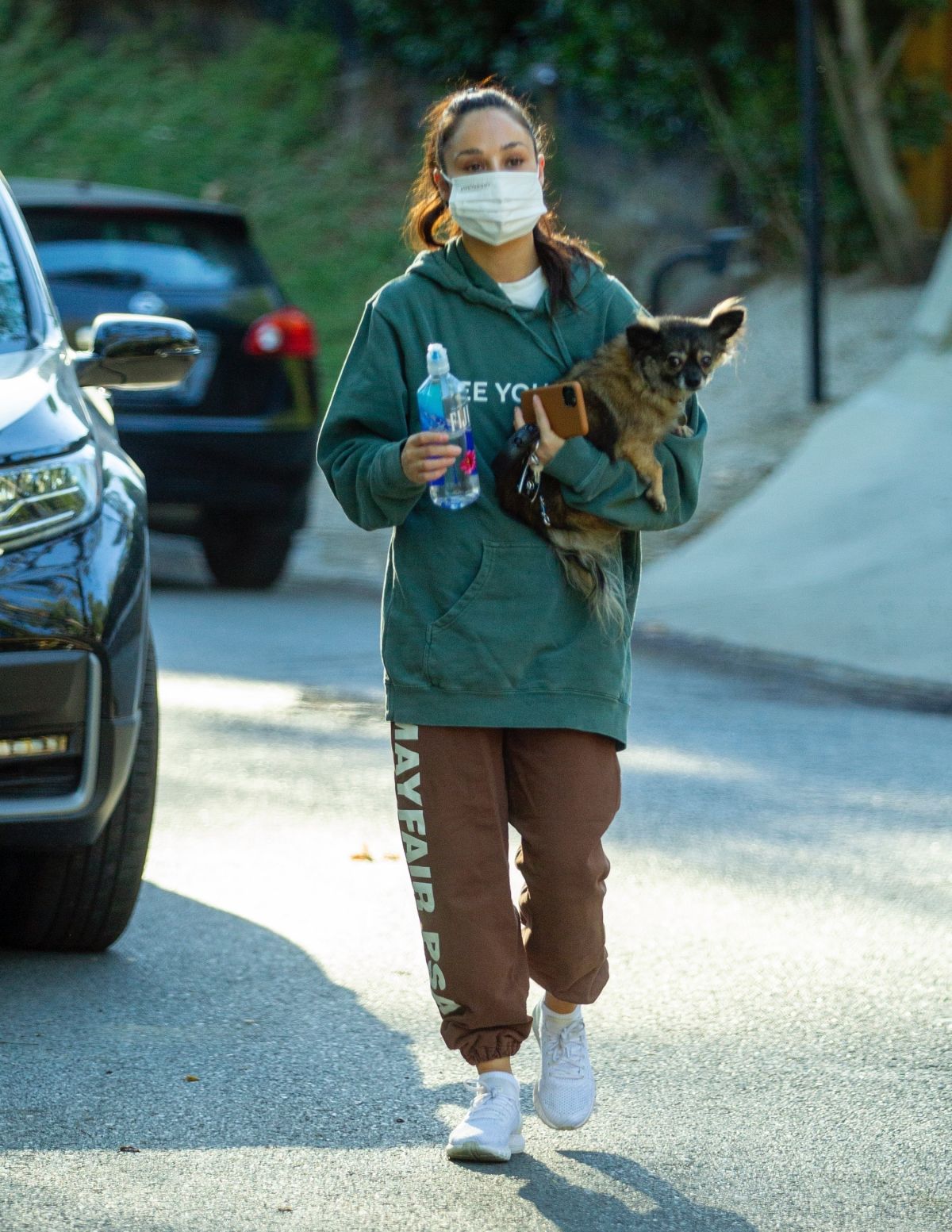 CARA SANTANA Out with Her Dog in Los Angeles 01/21/2021 – HawtCelebs