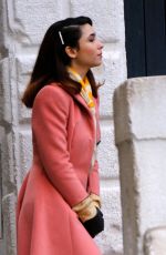 MATILDA DE ANGELIS on the Set of Across The River And Into The Trees in Venice 01/25/2021