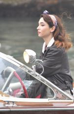 MATILDA DE ANGELIS on the Set of Across The River And Into The Trees in Venice 02/04/2021