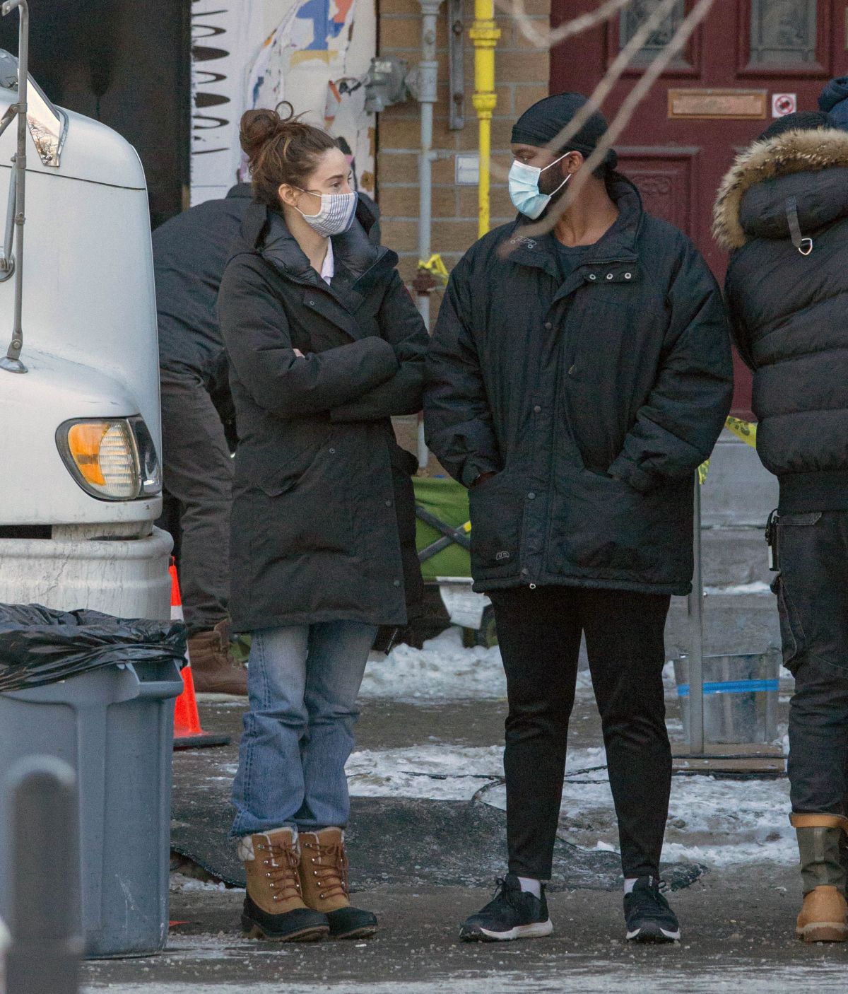 SHAILENE WOODLEY on the Set of Misanthrope in Montreal 02/15/2021 ...