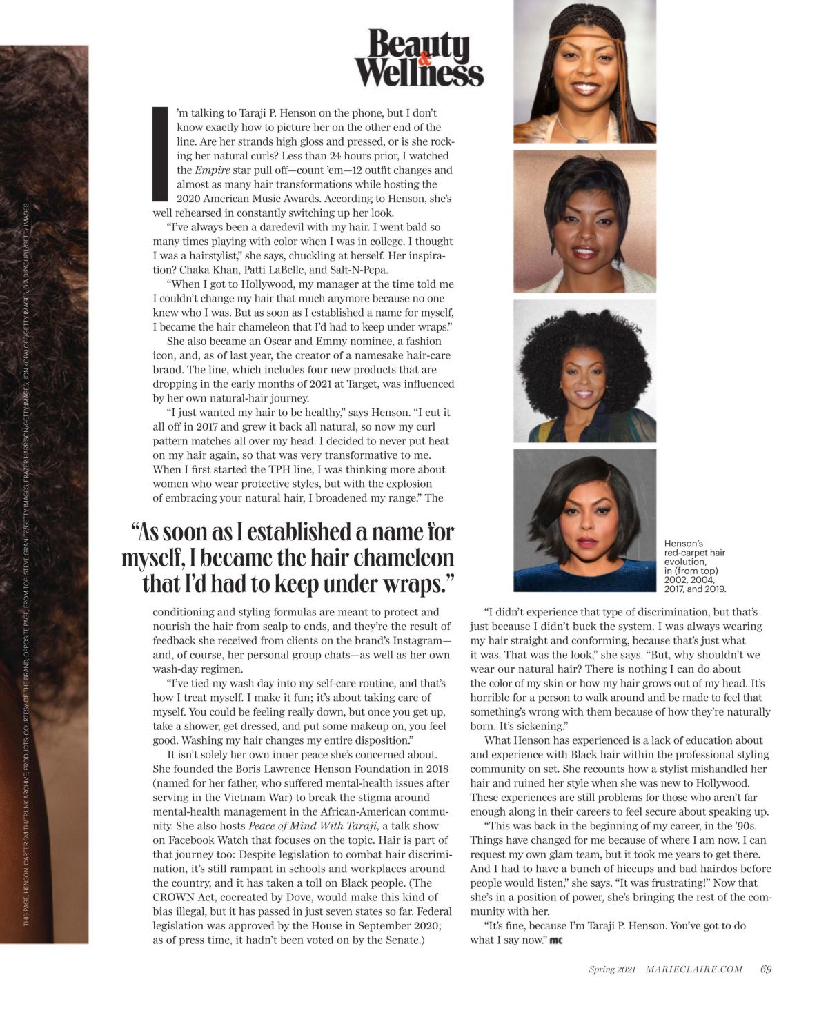 Taraji P Henson In Marie Claire Magazine Spring Hawtcelebs