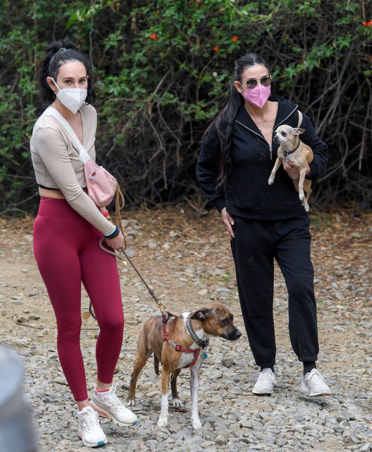 DEMI MOORE and RUMER WILLIS Out Hiking in Los Angeles 03/09/2021 ...
