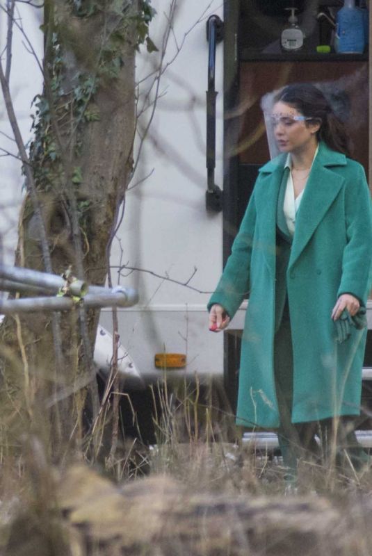 VANESSA HUDGENS on the Set of The Princess Switch 3 in Longniddry 02/27 ...