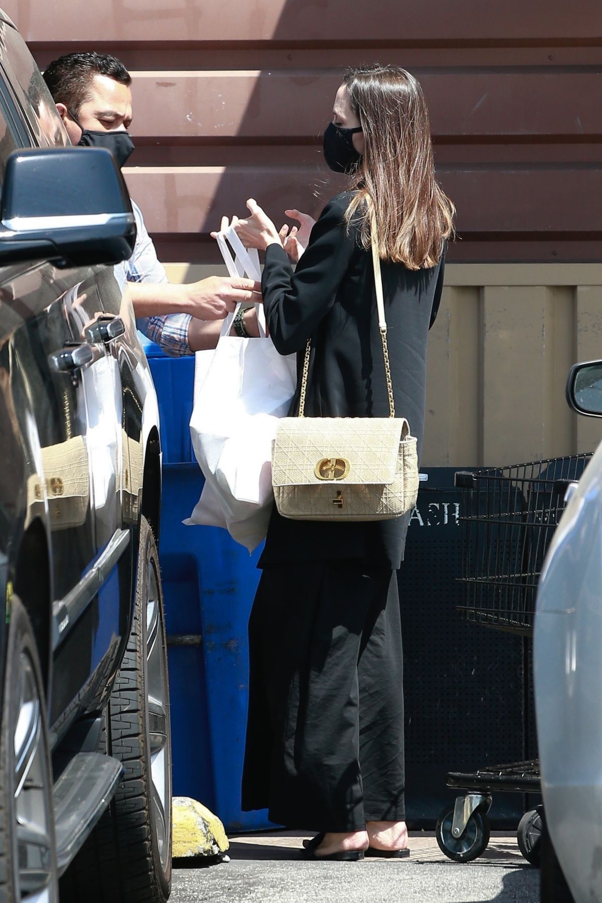 ANGELINA JOLIE Out Shopping for Flowers in Los Feliz 04/15 ...