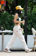 BELLA HADID Out for Lunch in Miami 04/06/2021