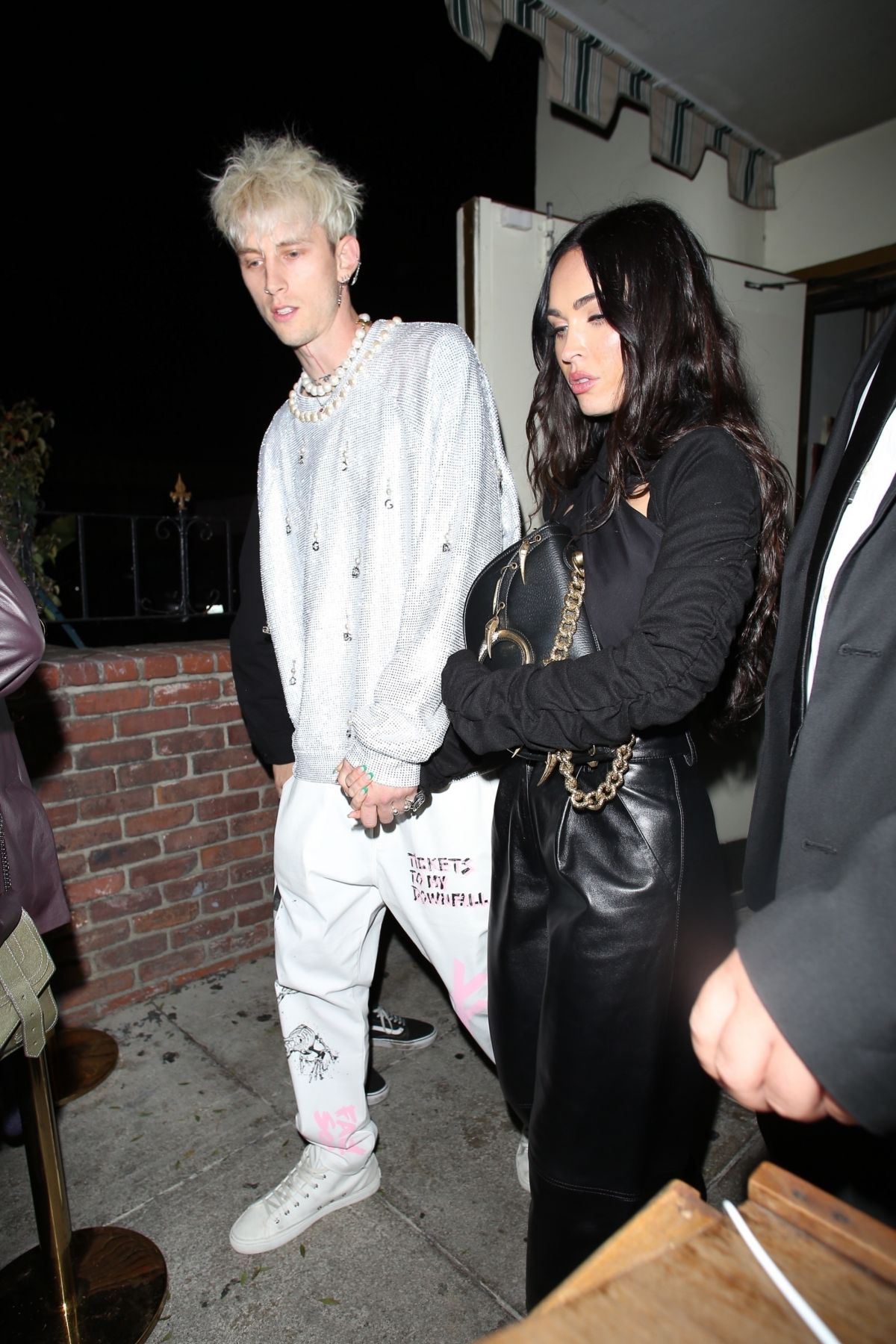 MEGAN FOX and Machine Gun Kelly Out for Dinner in Los Angeles 04/20 ...