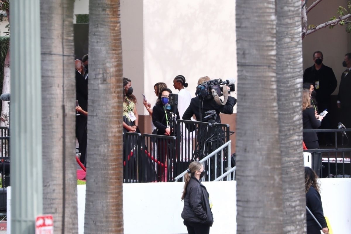 TIARA THOMAS Arrives at 2021 Oscar in Los Angeles 04/25/2021.