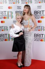MAISIE WILLIAMS at 2021 Brit Awards in London 05/11/2021