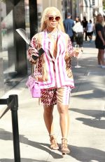 SAWEETIE Out Shopping at Valentino Boutique in Beverly Hills 05/24/2021