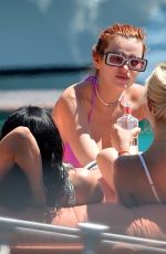 BELLA THORNE in Bikini on Lake Como in Italy 06/25/2021