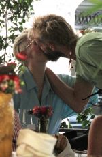 TILDA SWINTON and Sandro Kopp Out Kissing in Rome 06/26/2021