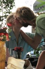 TILDA SWINTON and Sandro Kopp Out Kissing in Rome 06/26/2021