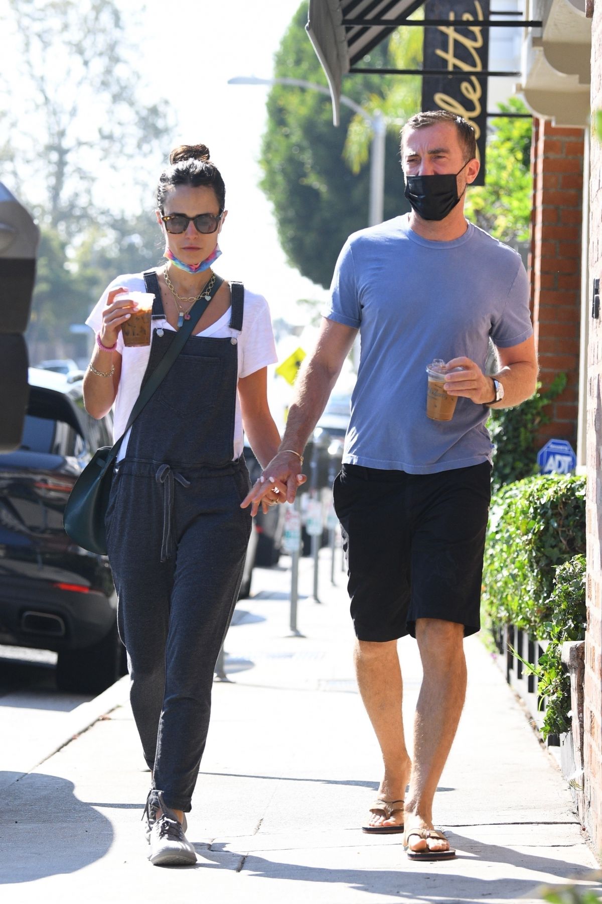 Jordana Brewster And Mason Morfit Out In Brentwood Hawtcelebs