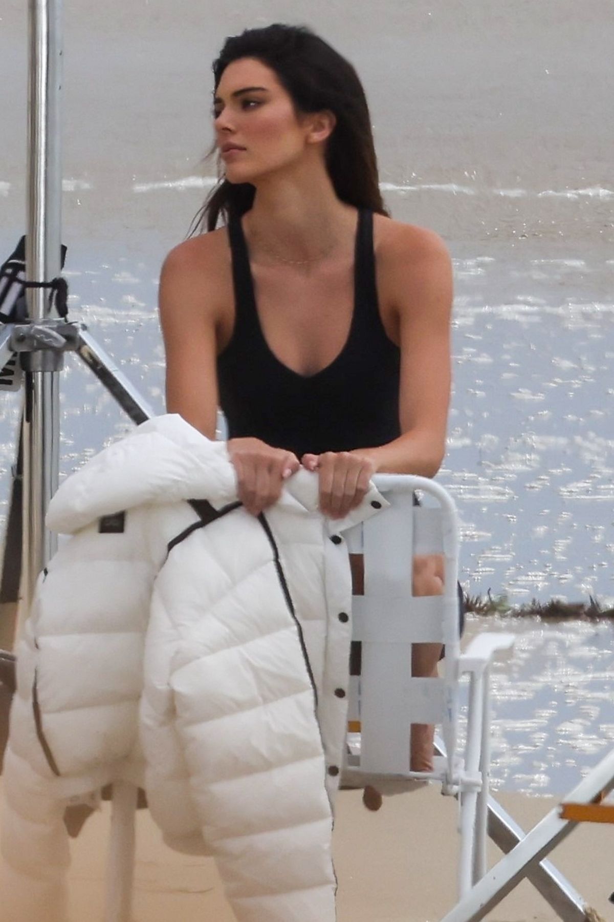 kendall jenner looks radiant during a beach photoshoot for alo yoga in  malibu, california-131021_1