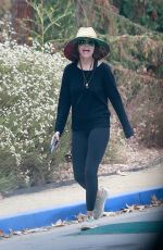 LISA RINNA Out Hiking at TreePeople Park in Beverly Hills 09/26/2021