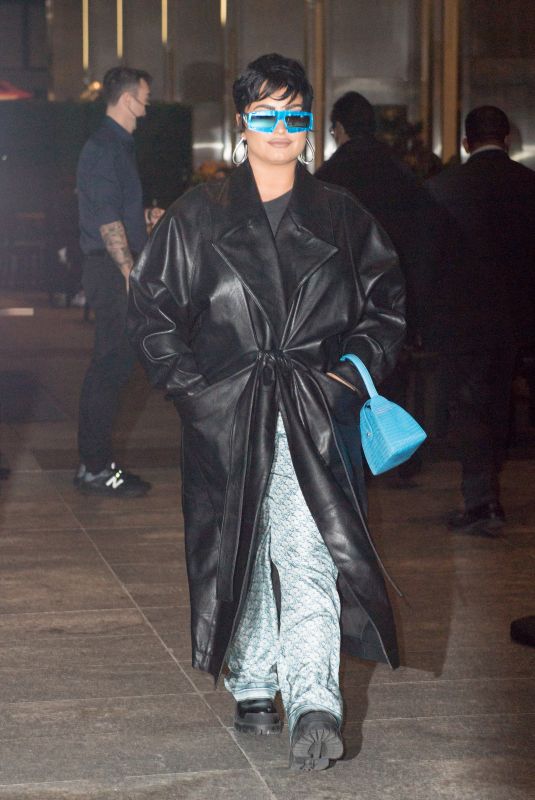 DEMI LOVATO Out for Dinner at Nobu in New York 09/30/2021