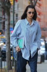 BELLA HADID Out and About in New York 11/01/2021