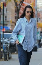 BELLA HADID Out and About in New York 11/01/2021