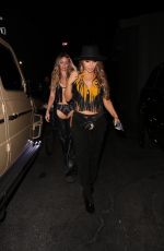 LARSA PIPPEN Arrives at a Halloween Party at Highlight Room in Hollywood 10/31/2021