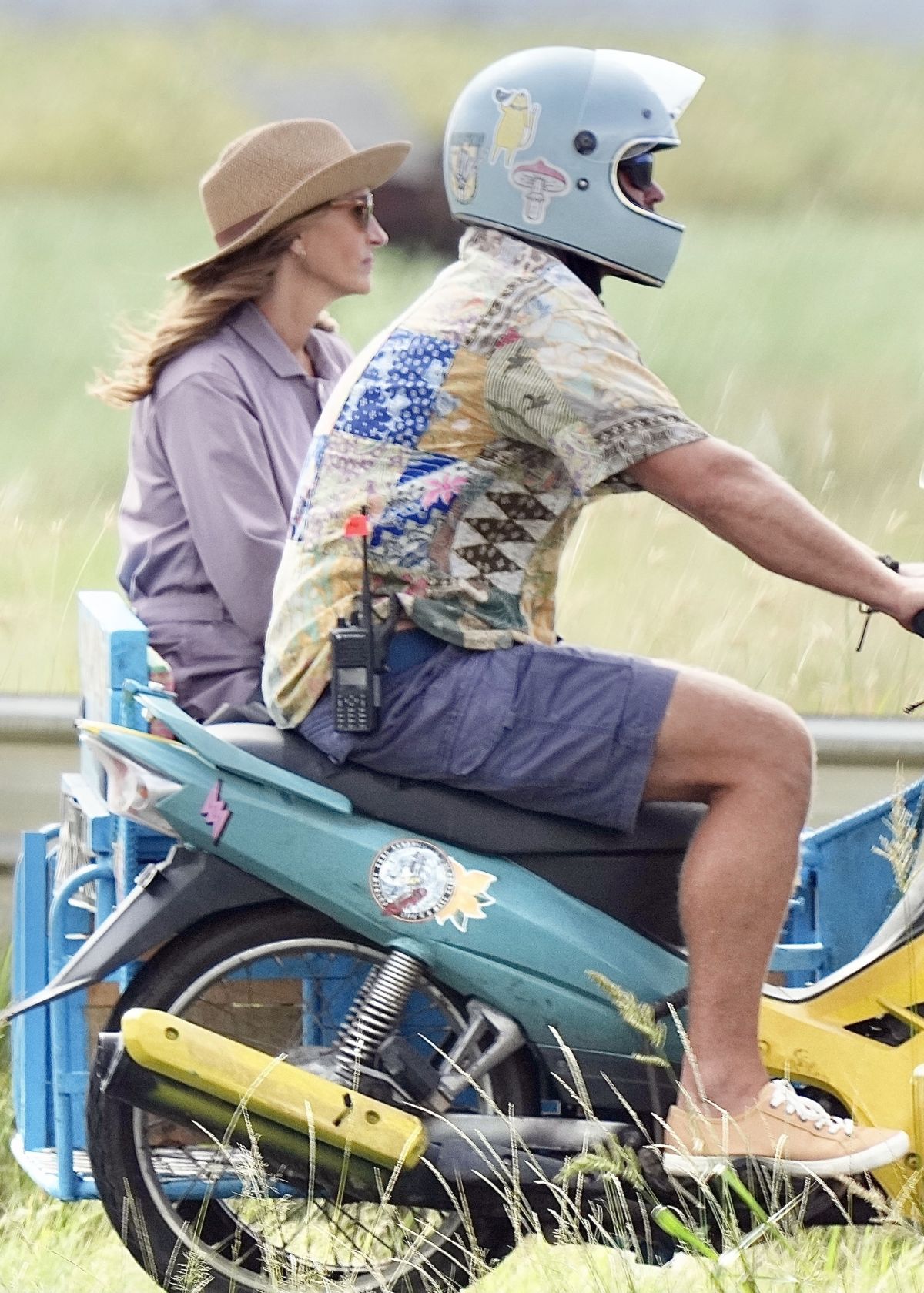 JULIA ROBERTS on the Set of Her Latest Movie Ticket to Paradise on Gold