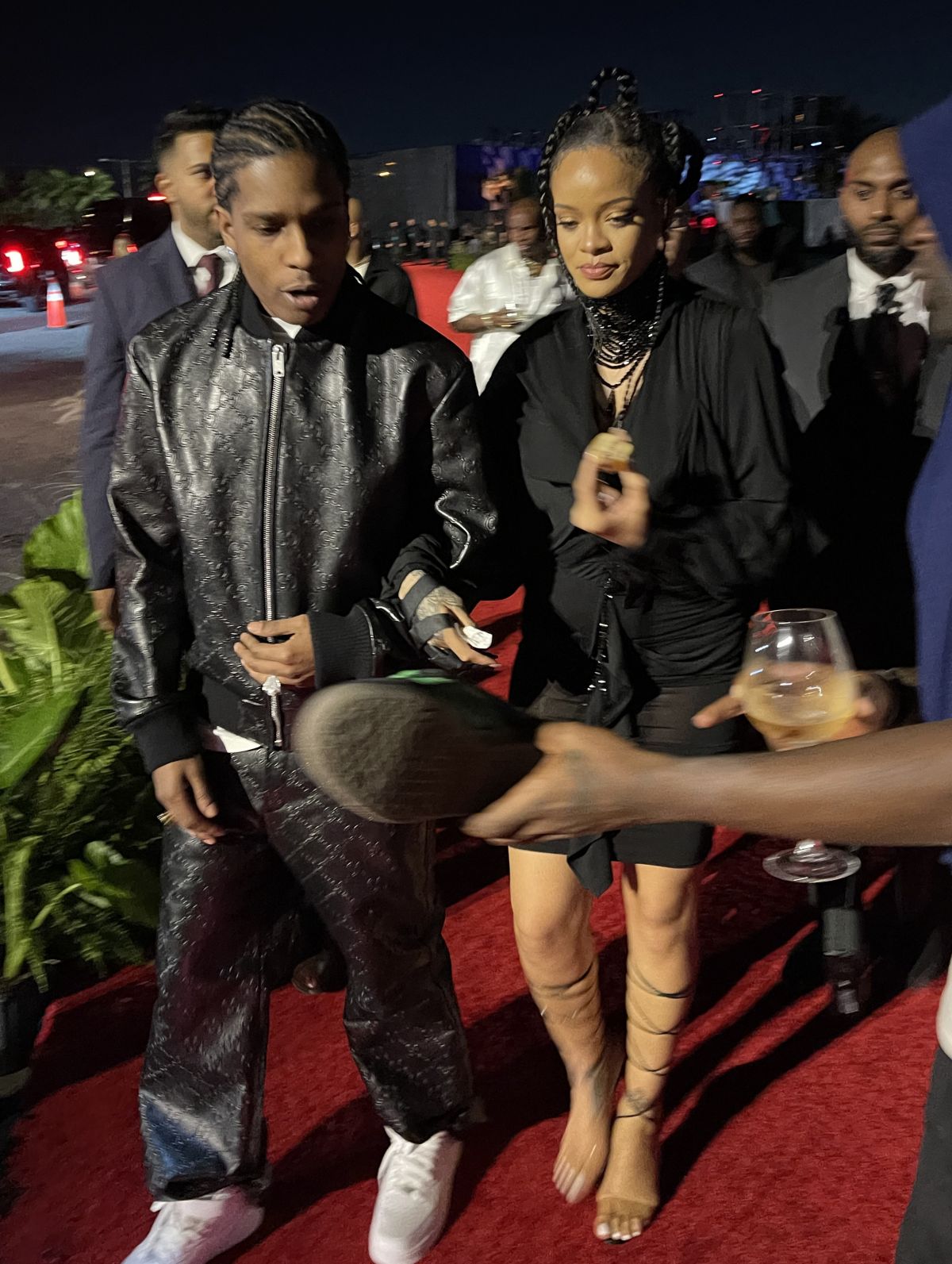 RIHANNA and Asap Rocky Arrives at Louis Vuitton Party at Art Basel in Miami  Beach 11/30/2021 – HawtCelebs