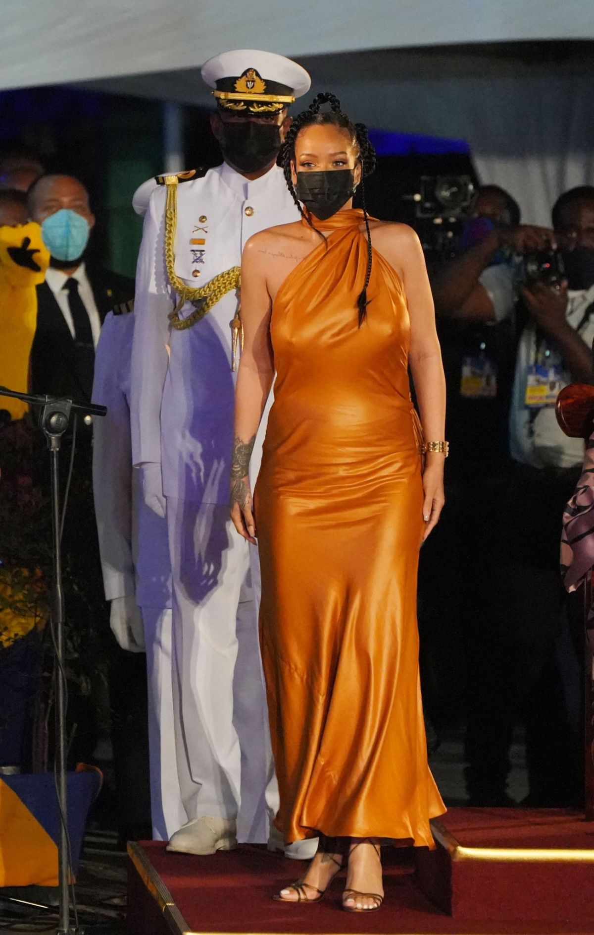 RIHANNA at Presidential Inauguration Ceremony at Heroes Square in