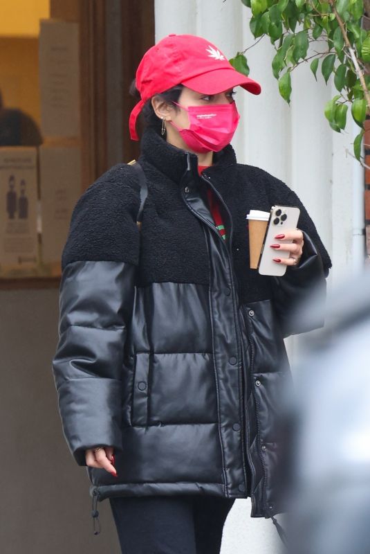 VANESSA HUDGENS Out for Morning Coffee in Los Angeles 12/23/2021
