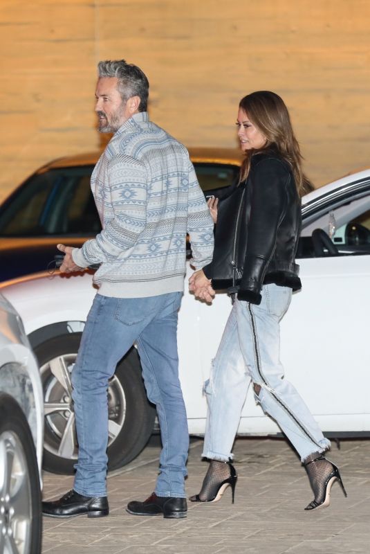 BROOKE BURKE and Scott Rigsby out for Dinner at Nobu in Malibu 01/20 ...