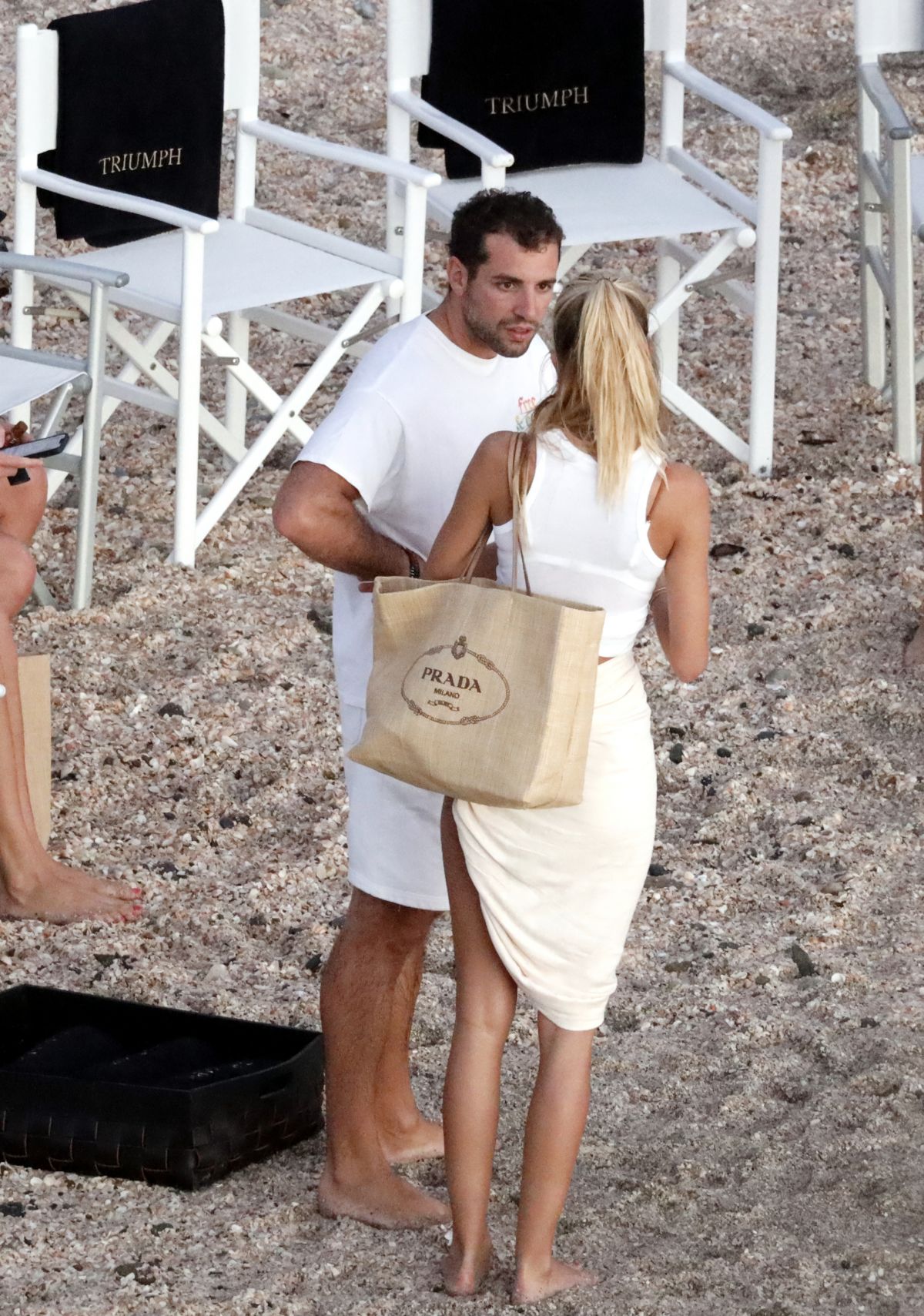 FRIDA AASEN and Tommy Chiabra at a Beach in St. Barths 01/09/2022.