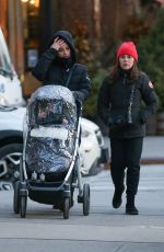 LEA MICHELE Out with Her Frend and Baby in New York 01/26/2022
