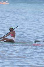 MALIA and SAHSA OBAMAM Paddle Boarding in Honolulu 12/18/2021